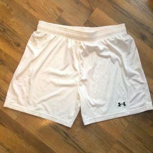 Under Armour White Athletic Shorts